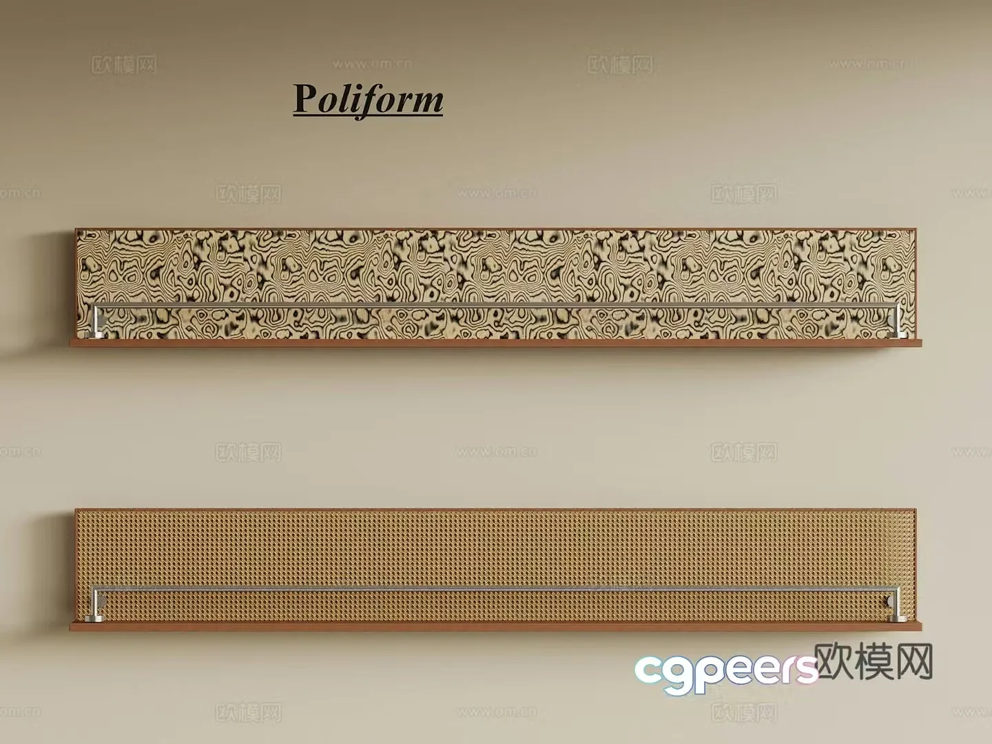 Storage rack Modern Italian storage rack Bookshelf Wall-mounted storage rack 3D model