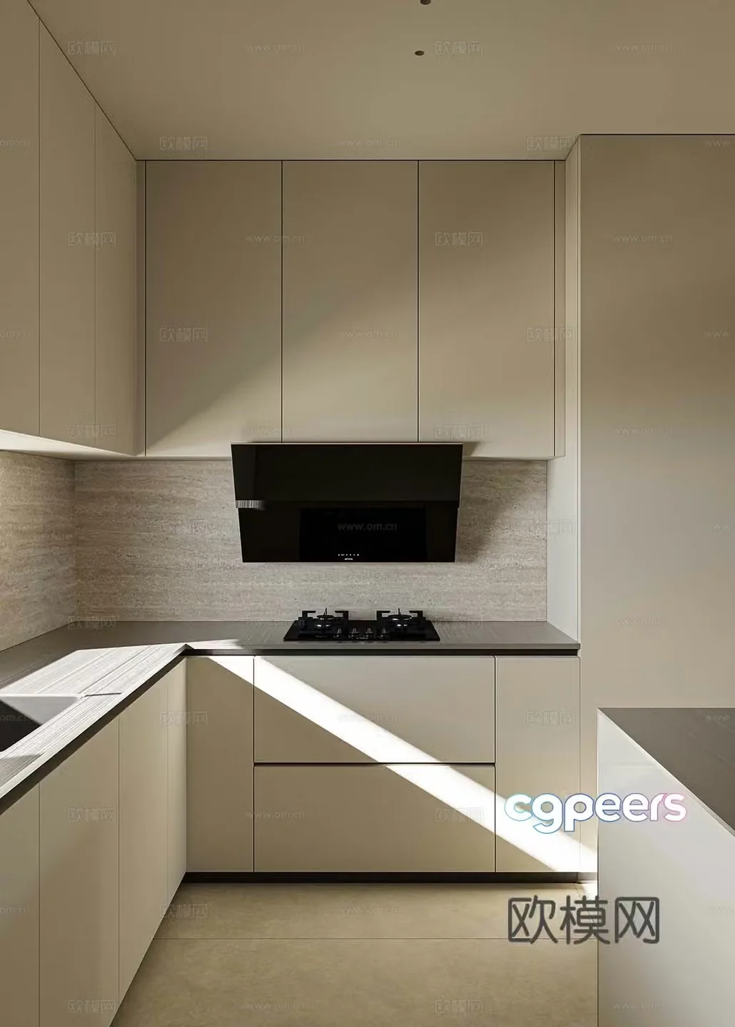Modern kitchen 3d model