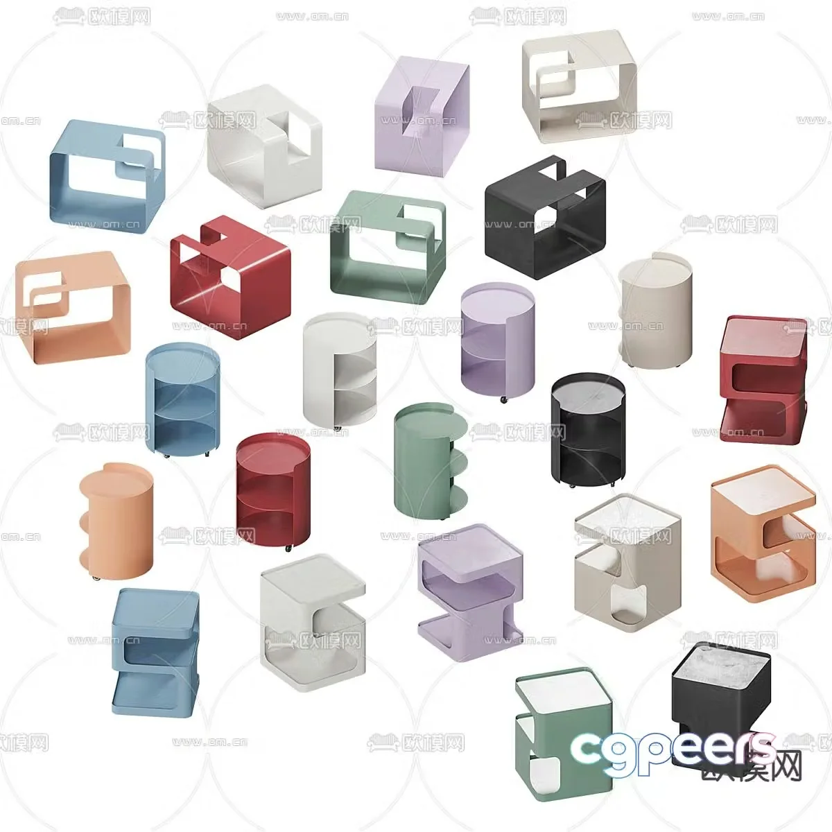 bedside table 3d model