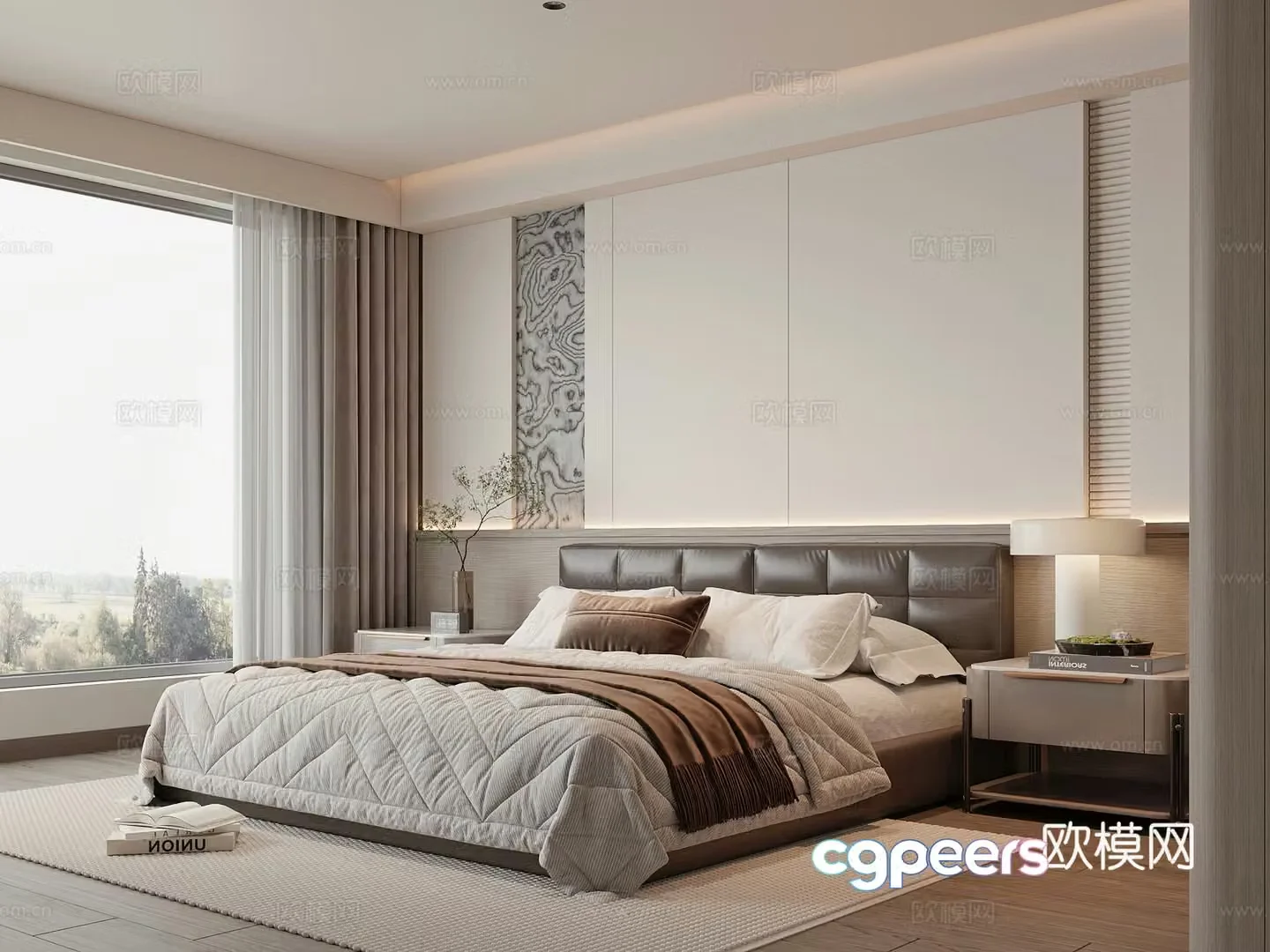 Modern bedroom 3d model