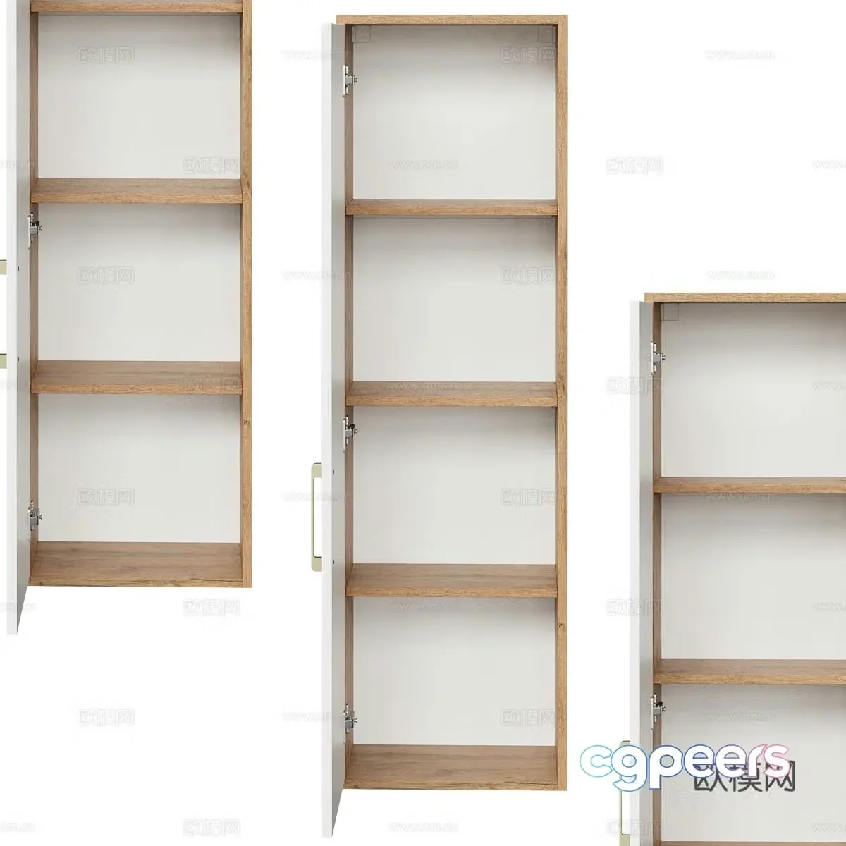 Nordic simple storage cabinet storage cabinet simple storage cabinet decorative cabinet 3d model