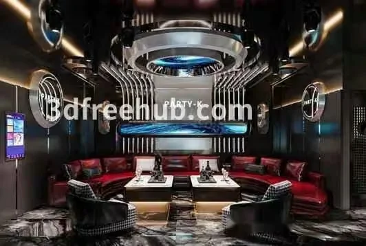 Modern Living Room 3D Model – 21607 – VRAY Render