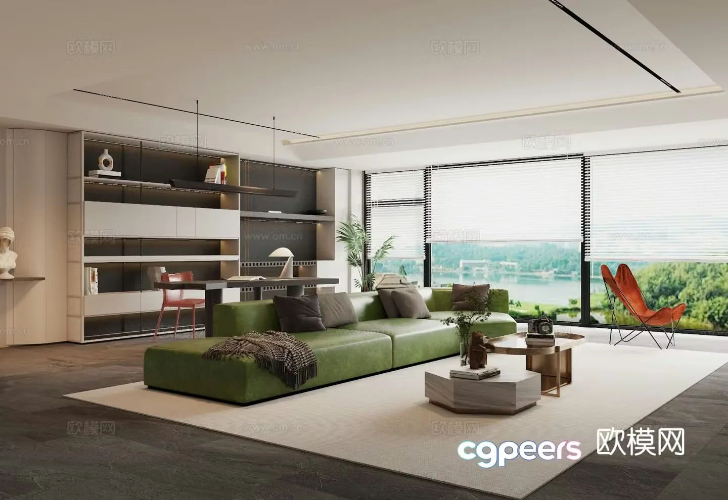 Italian living room 3d model