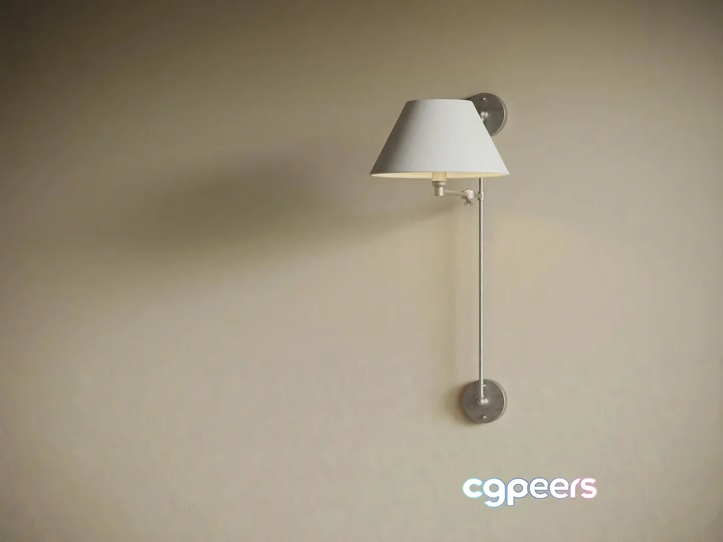 Modern White Lamp 3D Model – 16406 – VRAY Render
