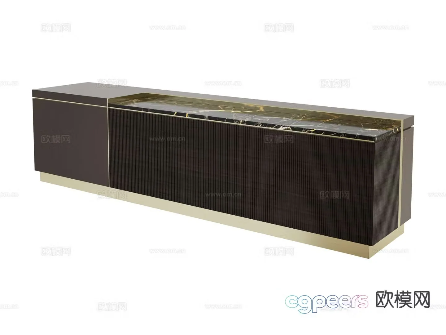 visionnaire tv cabinet 3d model