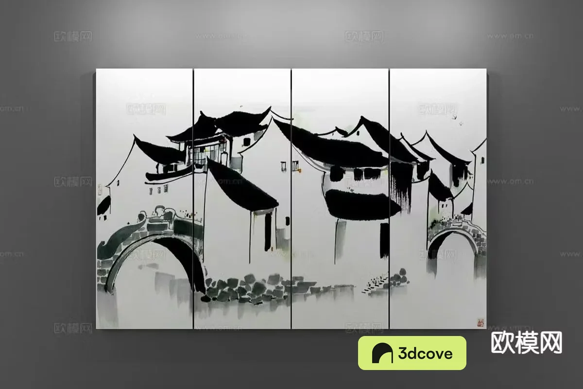 New Chinese style decorative painting ink painting