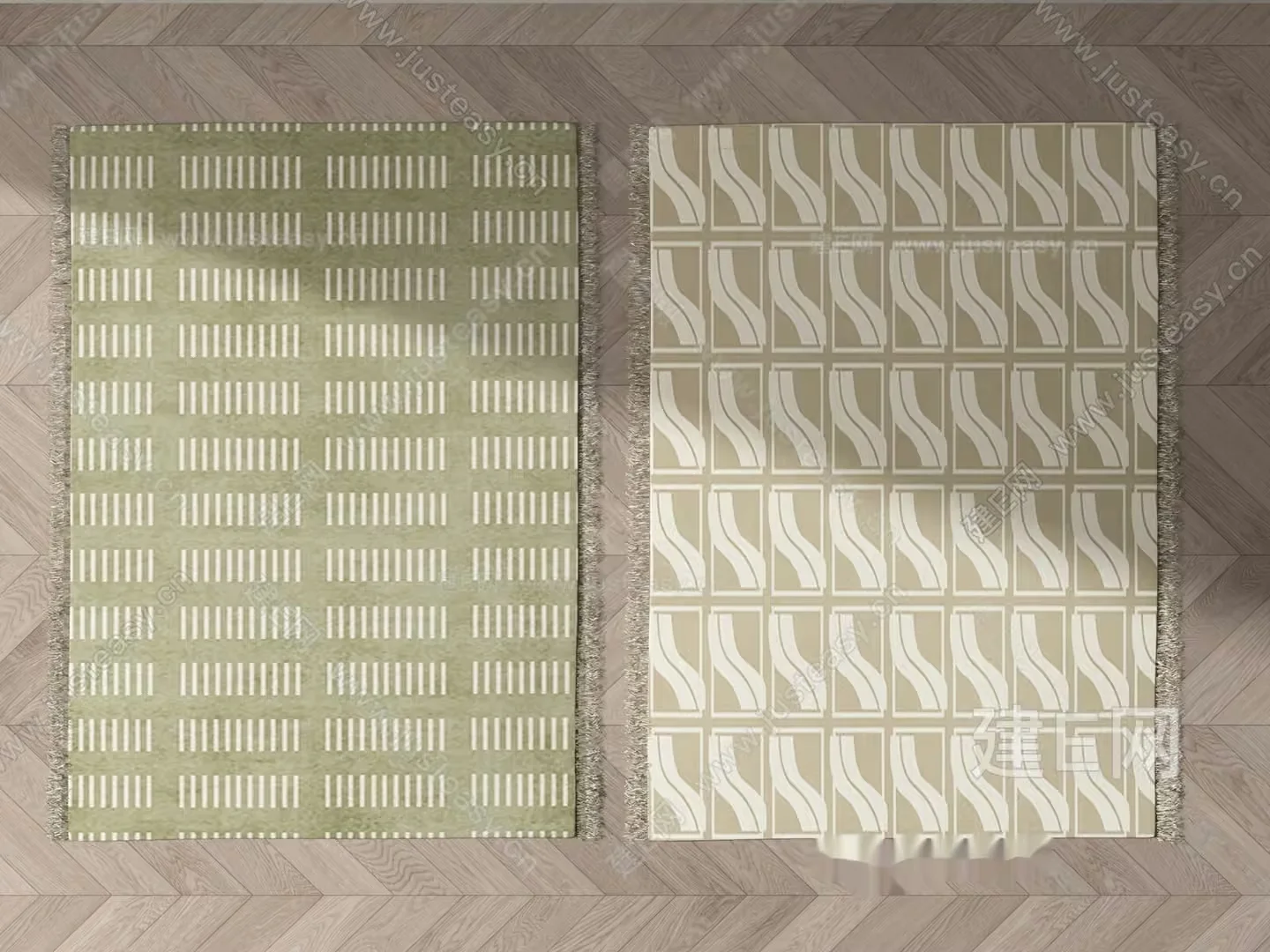 Two Rugs 3D Model – 2236 – VRAY Render