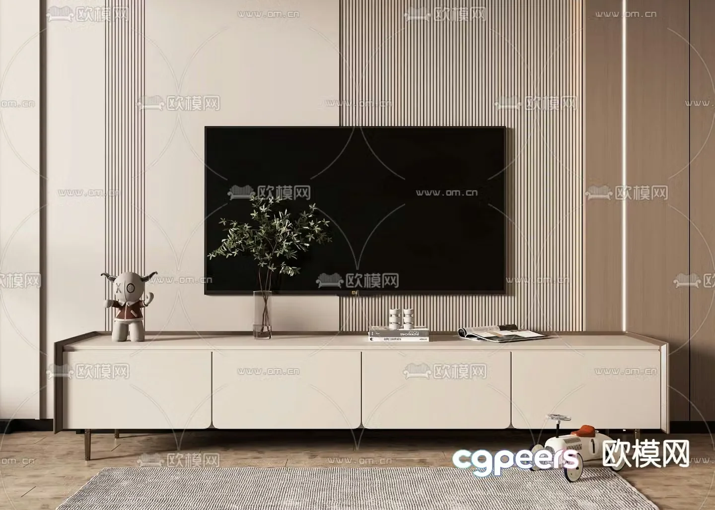 Modern TV cabinet 3d model