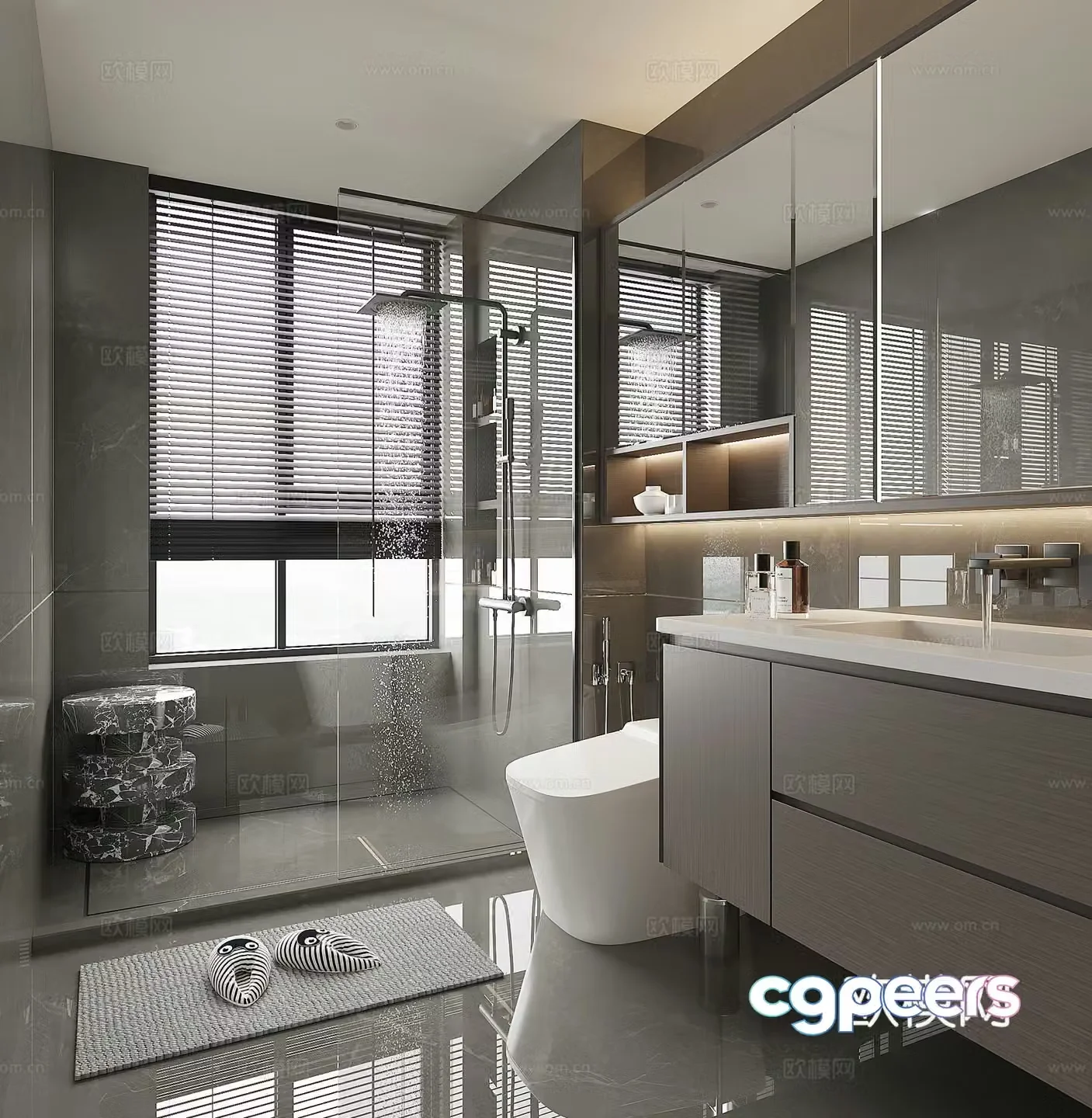 Modern bathroom 3d model