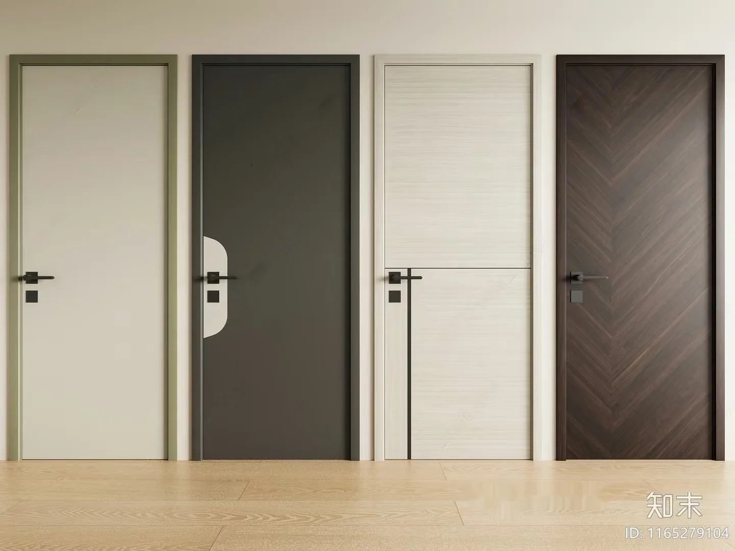 Modern Interior Doors 3D Model – 10575 – VRAY Render