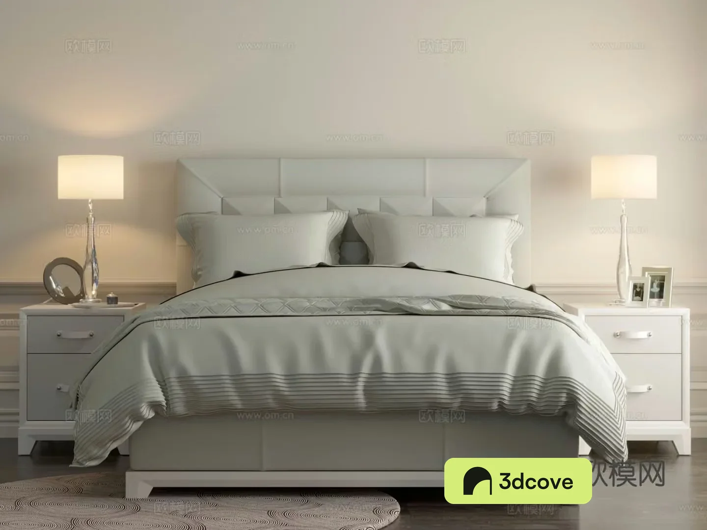 Modern double bed