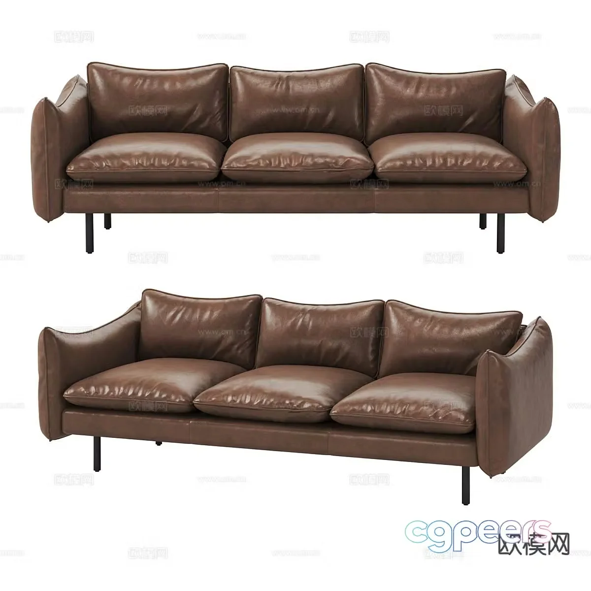 Modern love sofa 3d model