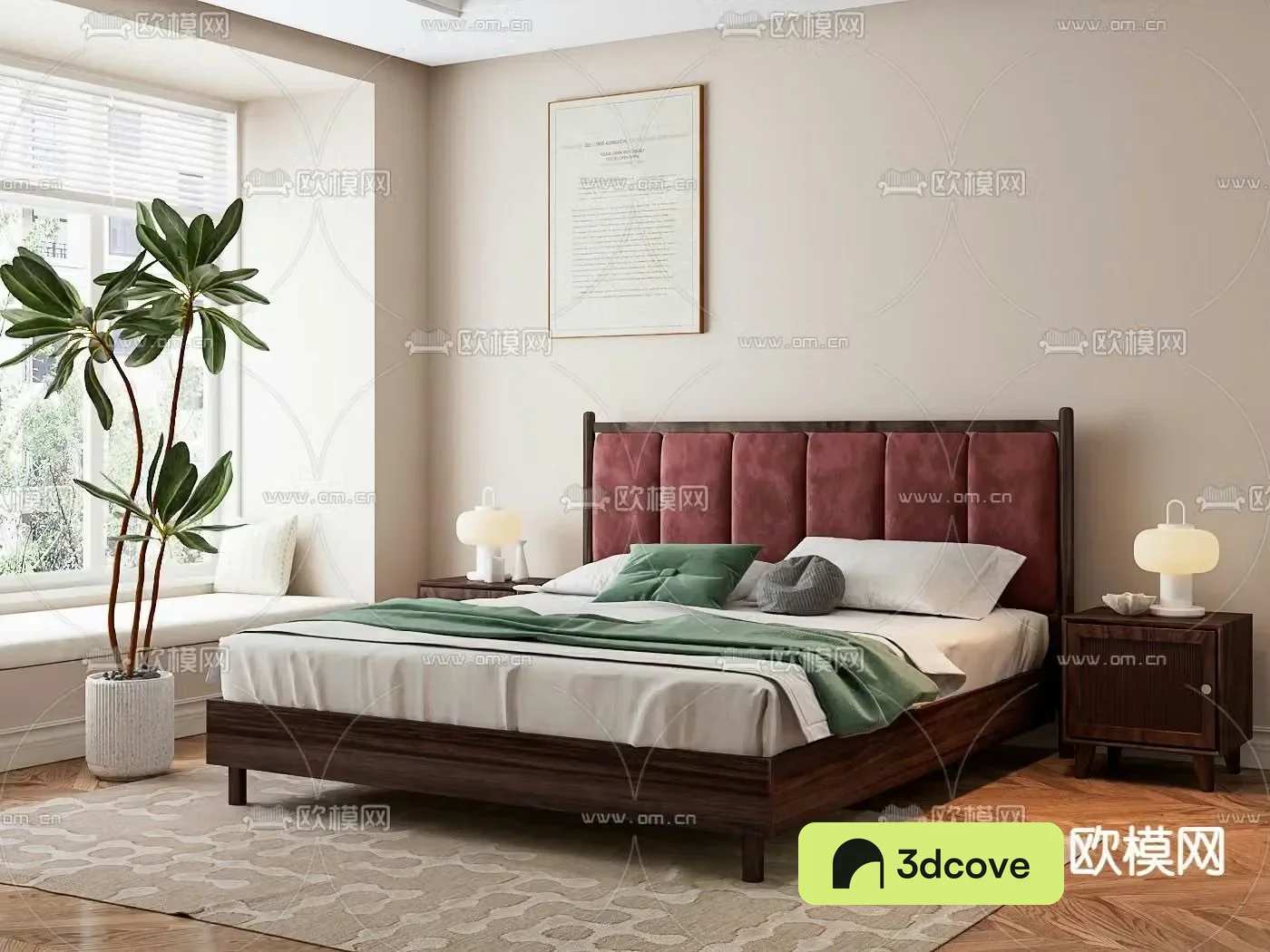 Medieval style double bed