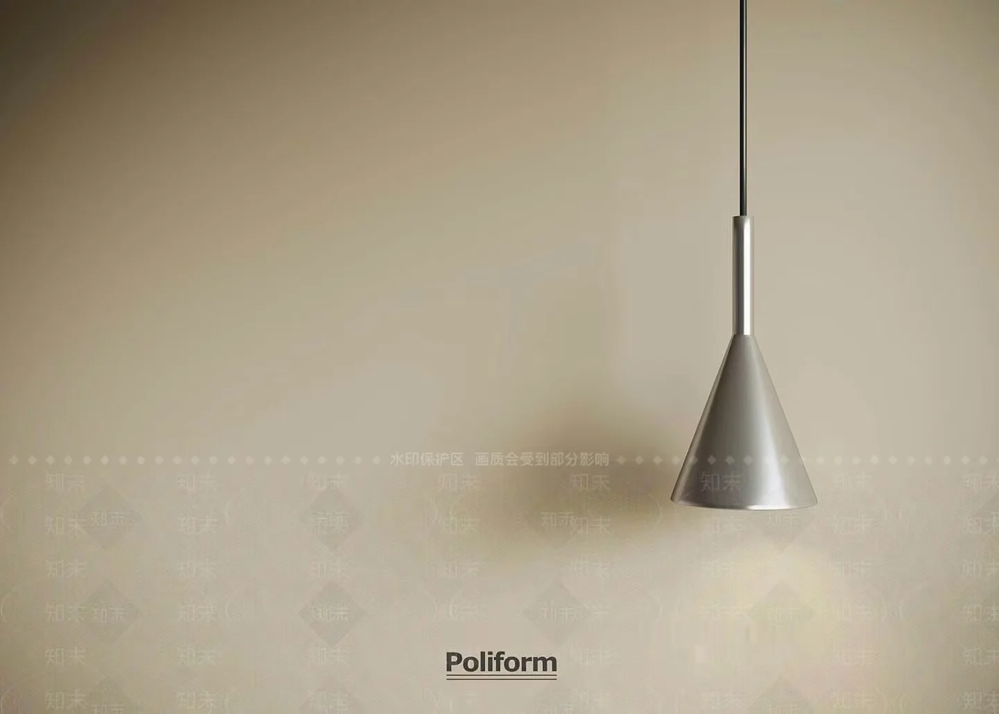 A Silver Light Fixture 3D Model – 8031 – VRAY Render