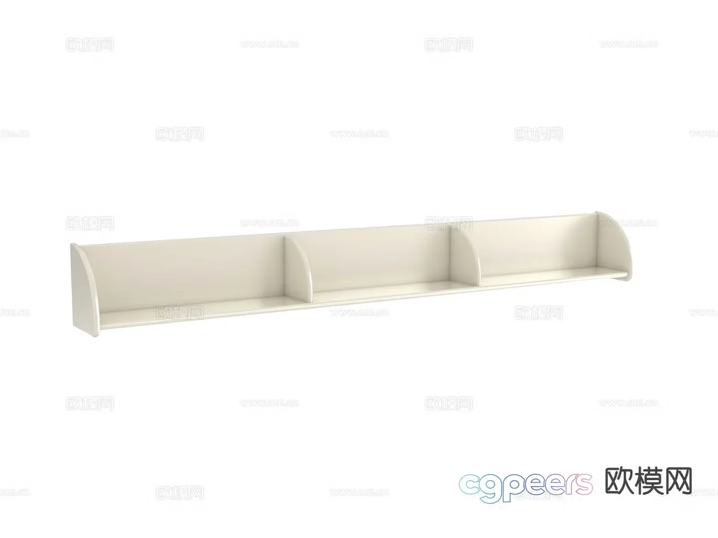 Cream style bed frame 3d model