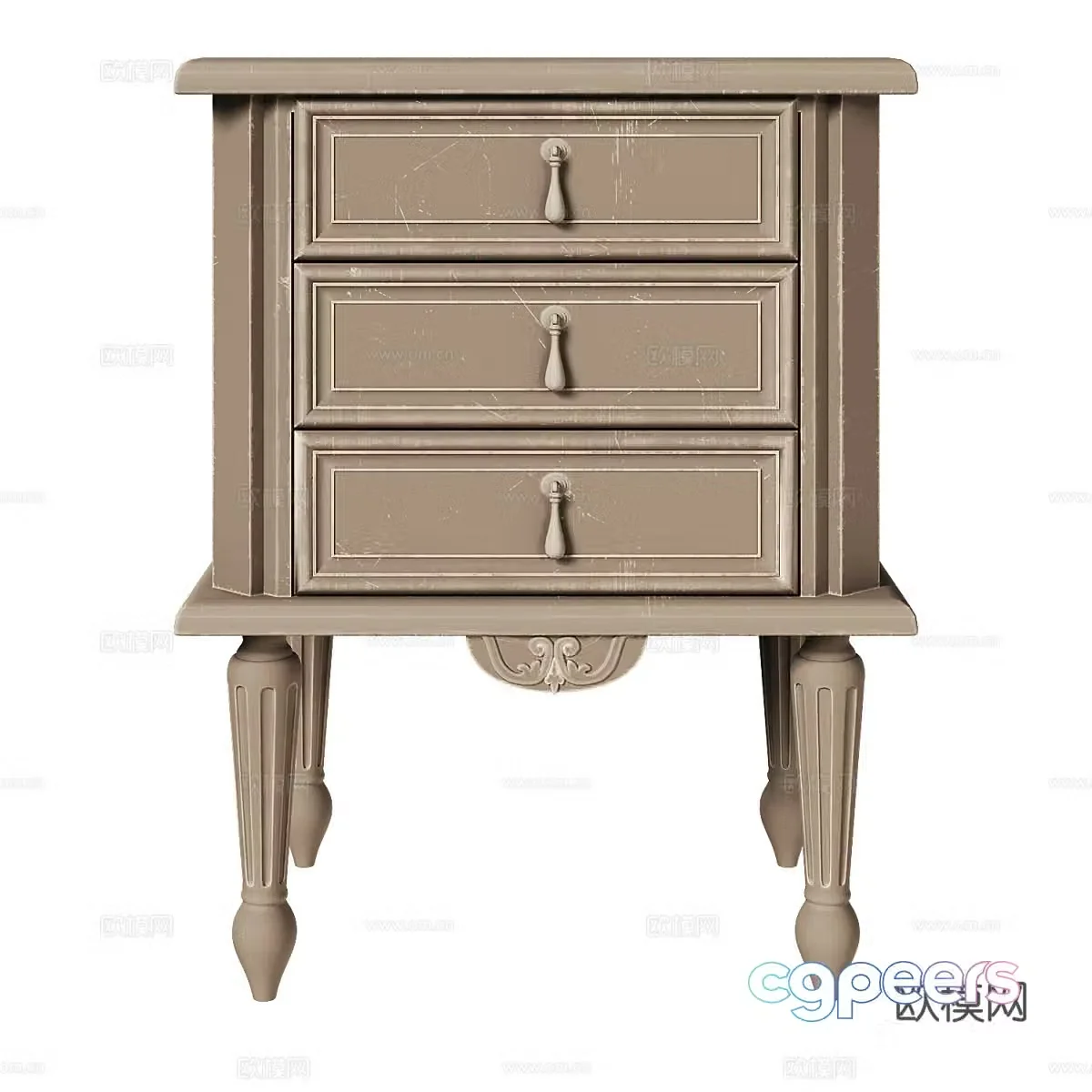 Bedside table 3d model