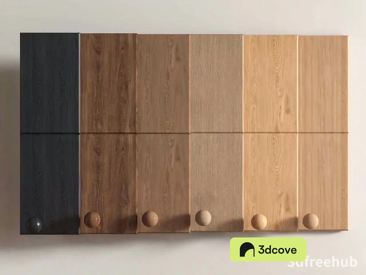 Wooden Cabinet With Knobs