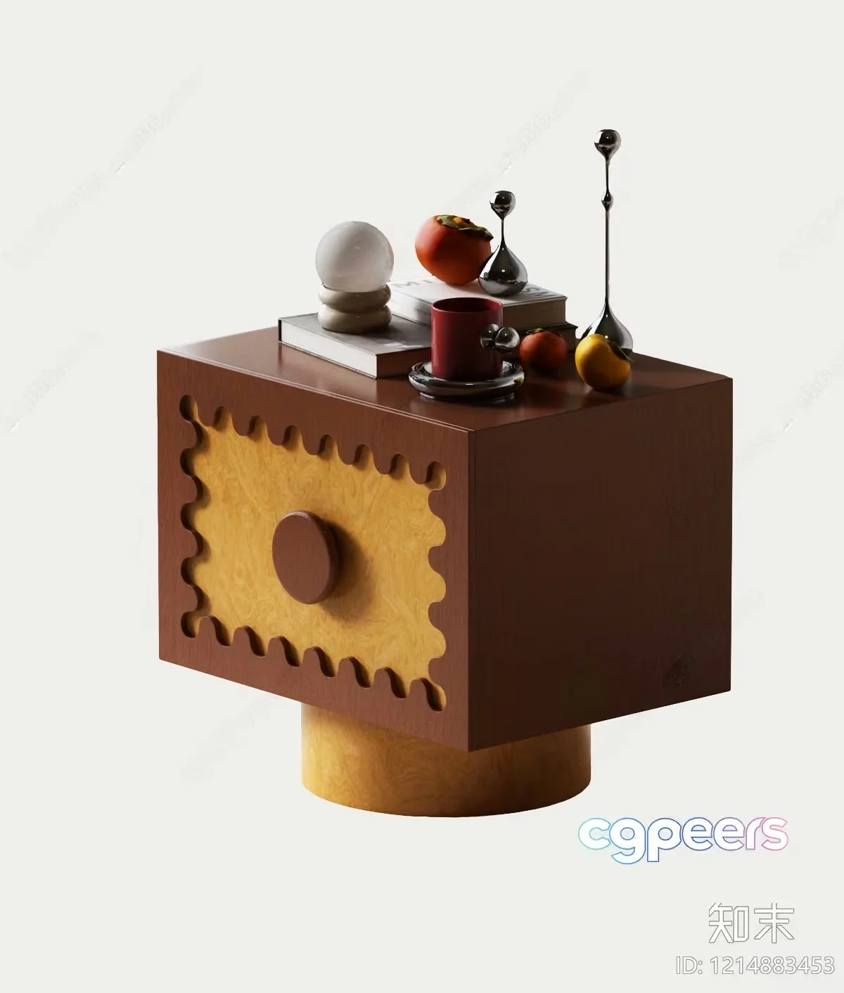 Modern Wooden Table 3D Model – 10432 – VRAY Render
