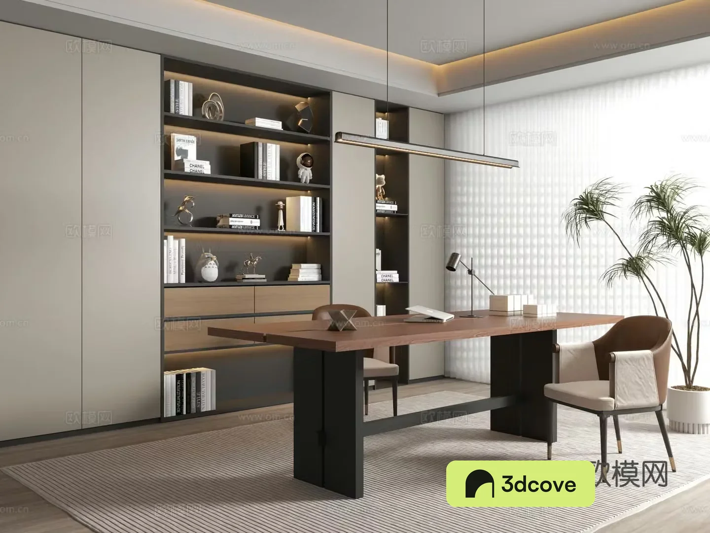 Modern study room