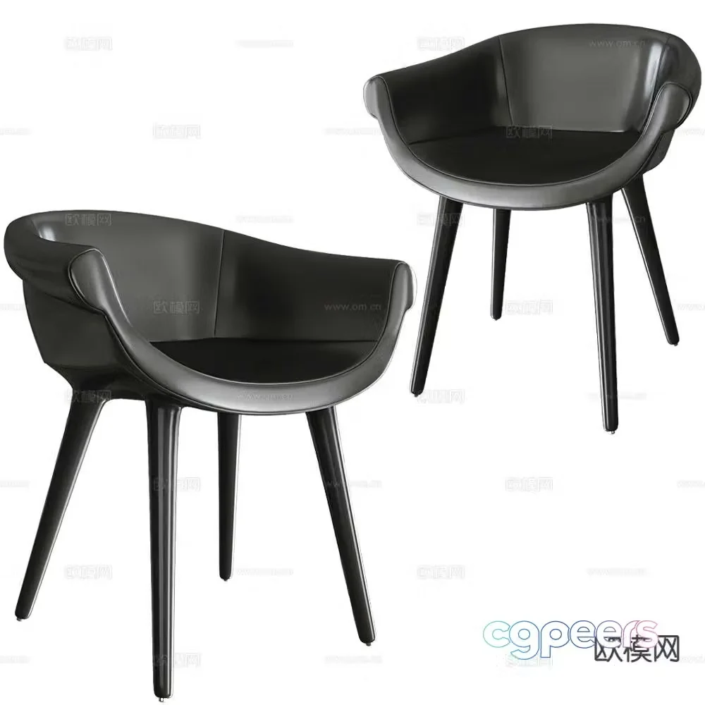 Magis modern chair dining chair 3d model