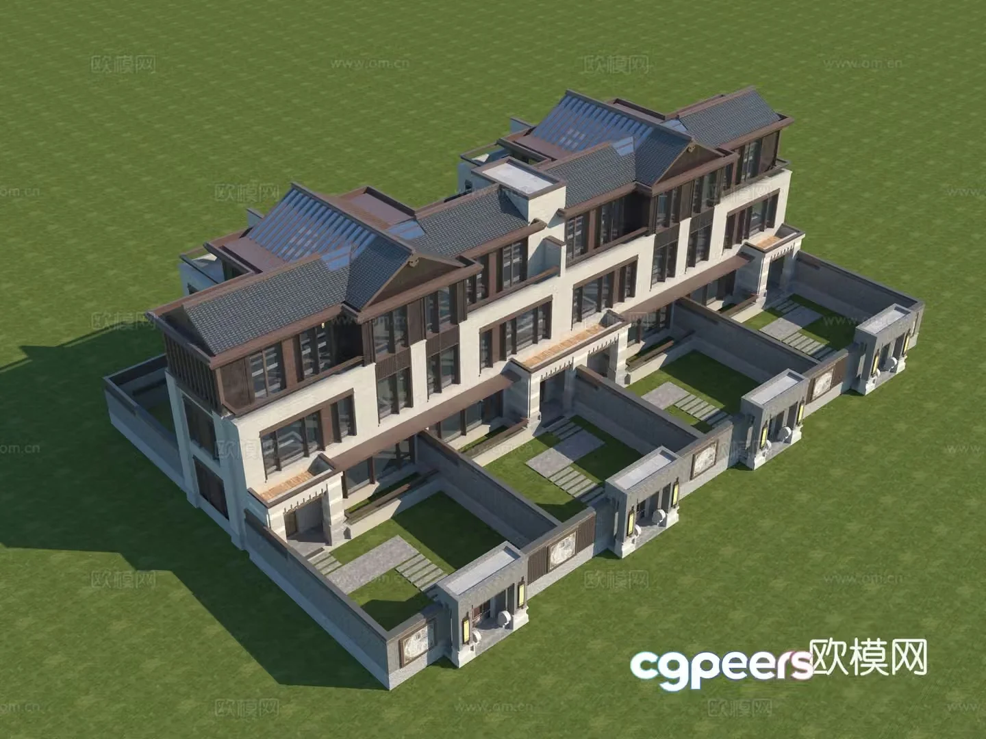Modern villa appearance 3D model