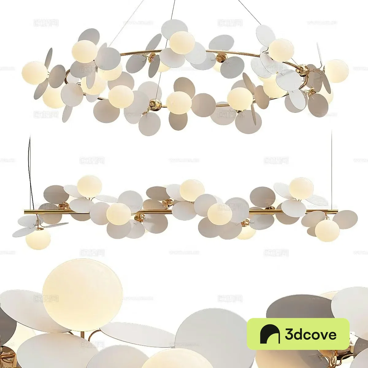 Light luxury creative chandelier