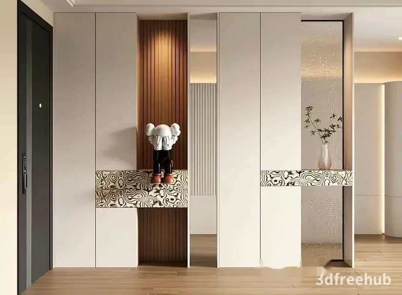 Modern Minimalist Decor 3D Model – 21115 – VRAY Render