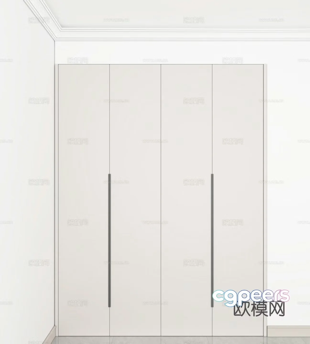 Modern wardrobe 3d model