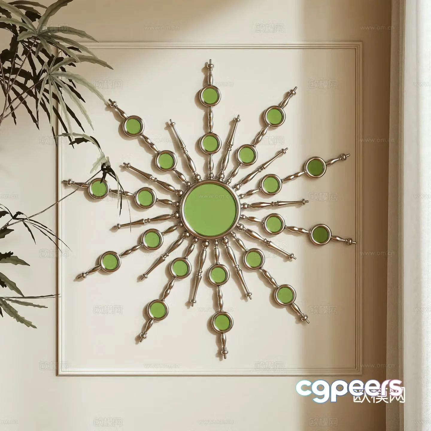 French wall decoration 3D model