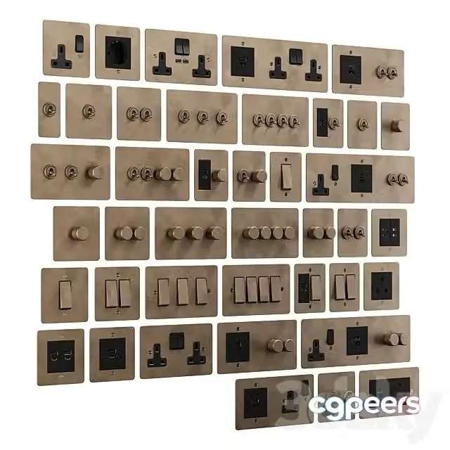 3ds Max Free – Corston Switches and Sockets