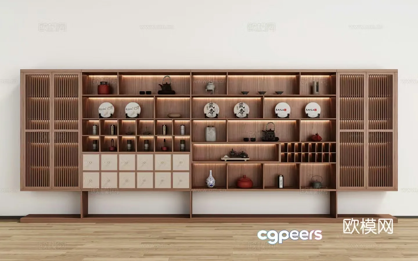 New Chinese tea cabinet 3D model