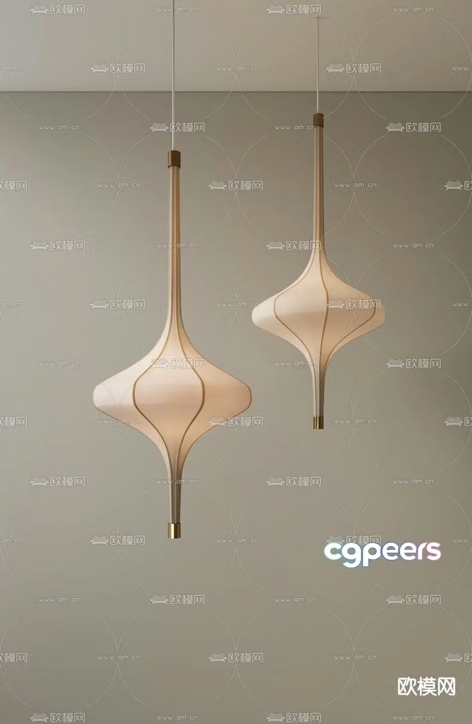 Wasabi Chandelier Middle Style Chandelier 3D Model