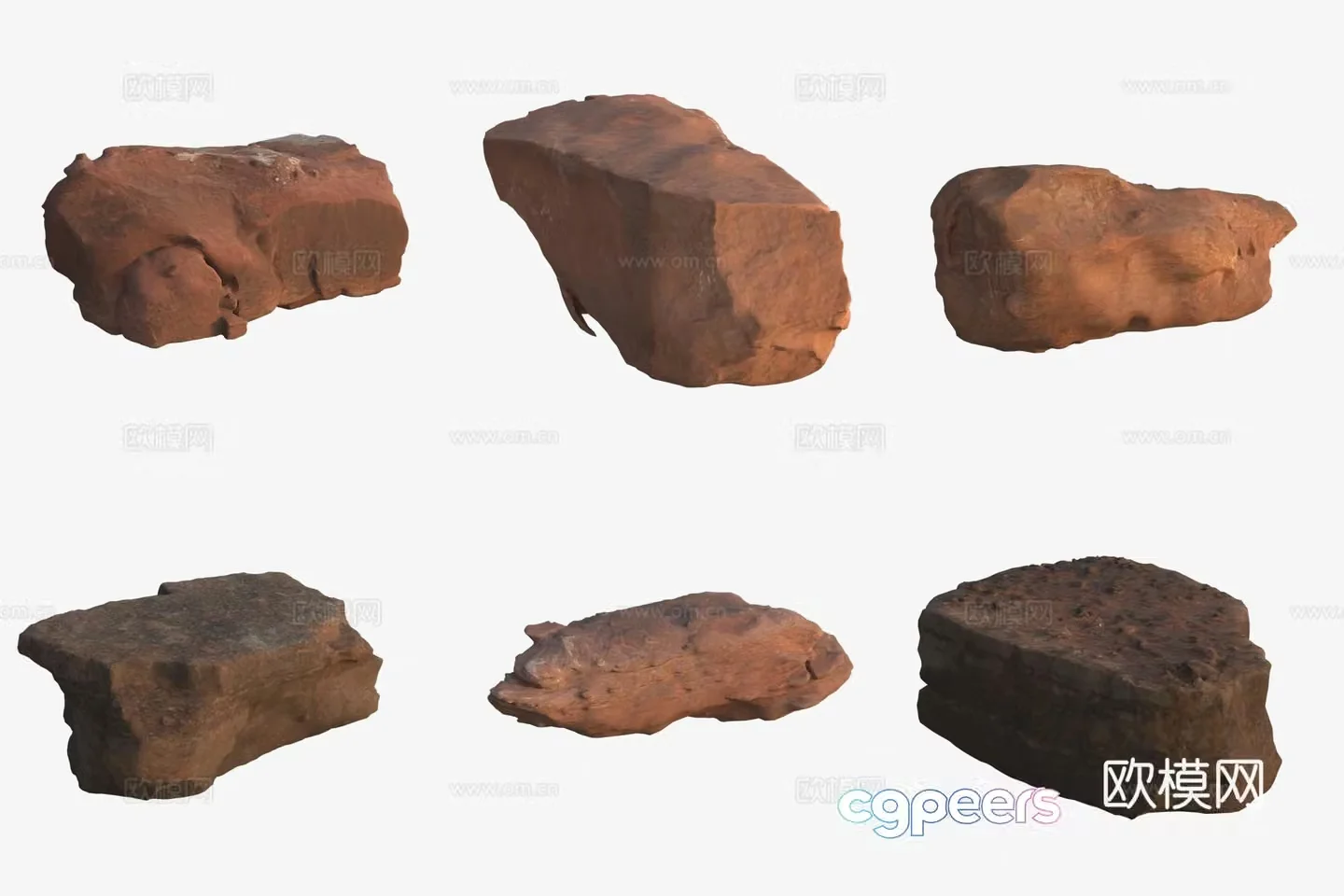 Big rocks by the sea 3d model