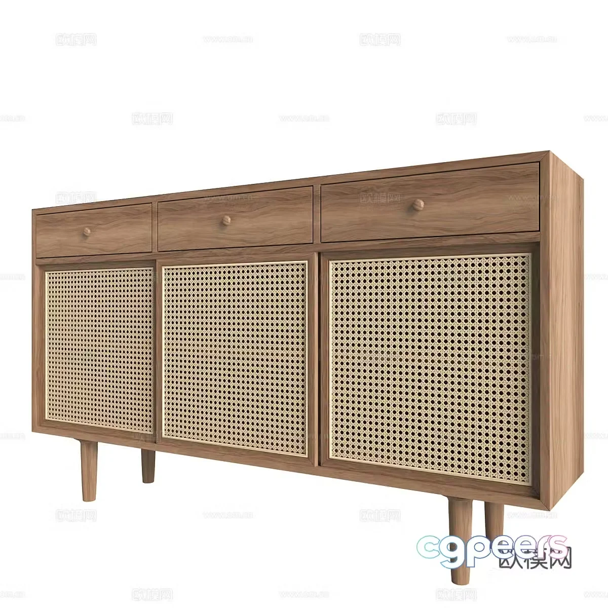 3d model of chest of drawers