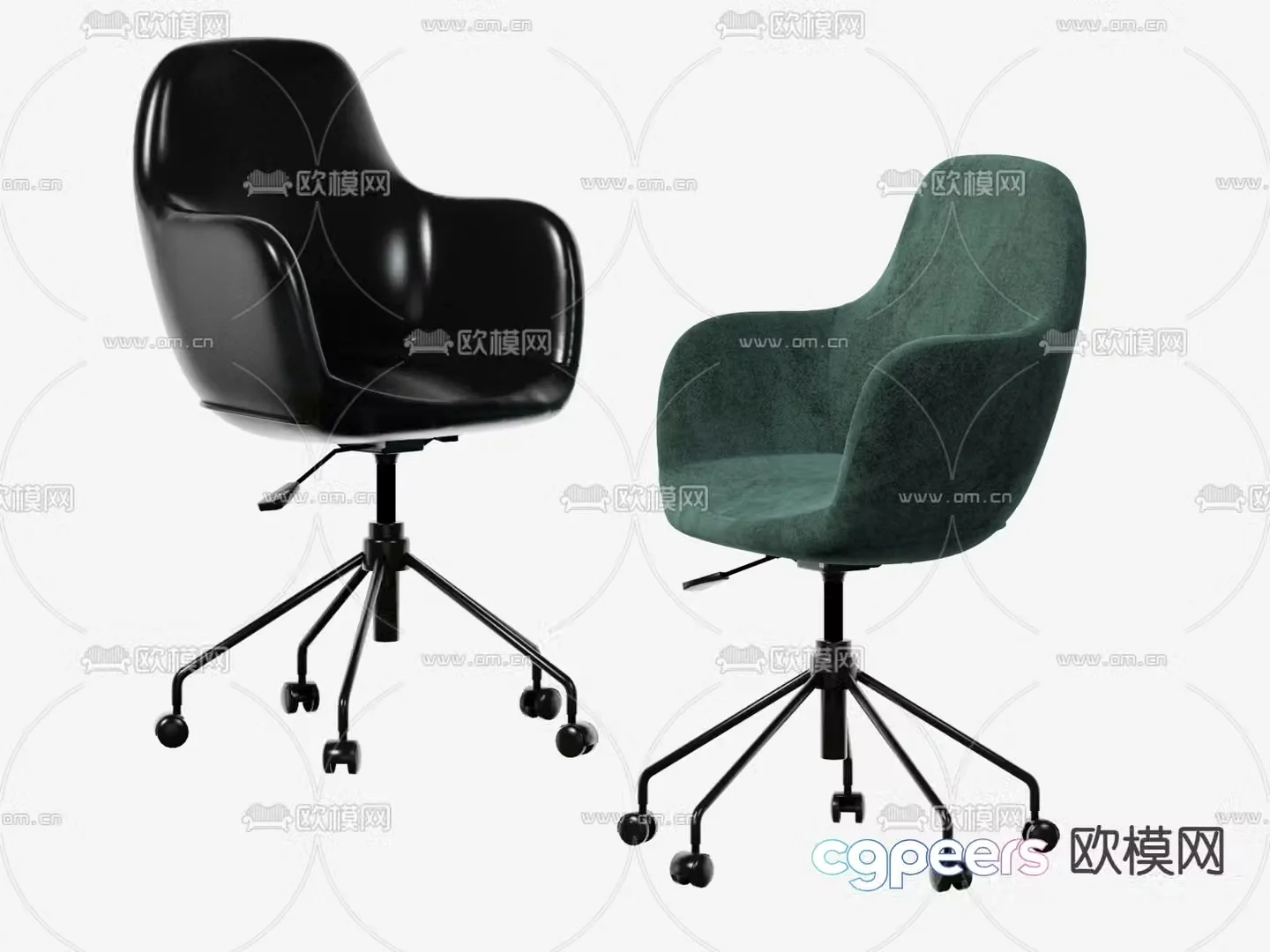 Office chair staff chair 3d model