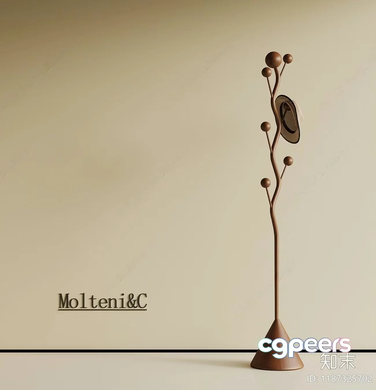 Coat Rack With A Modern Design 3D Model – 4247 – VRAY Render