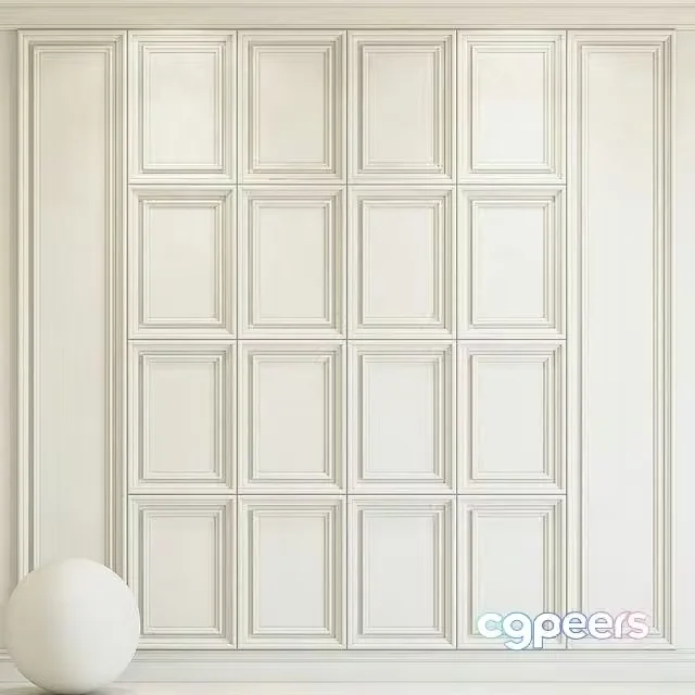 3ds Max Free – Decorative plaster with molding 92