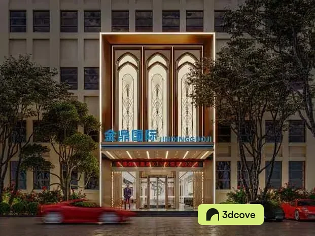The Main Subject Is A Building With A Sign And It Appears To Be