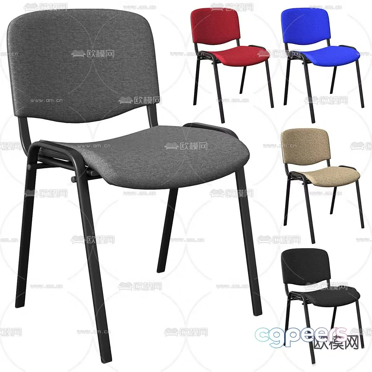 Office chair staff chair 3d model