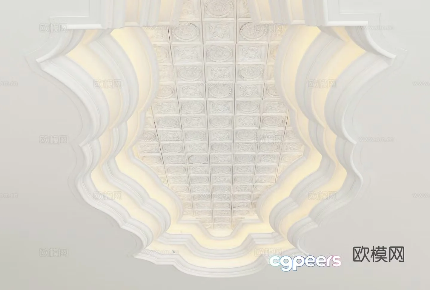 European style ceiling 3D model