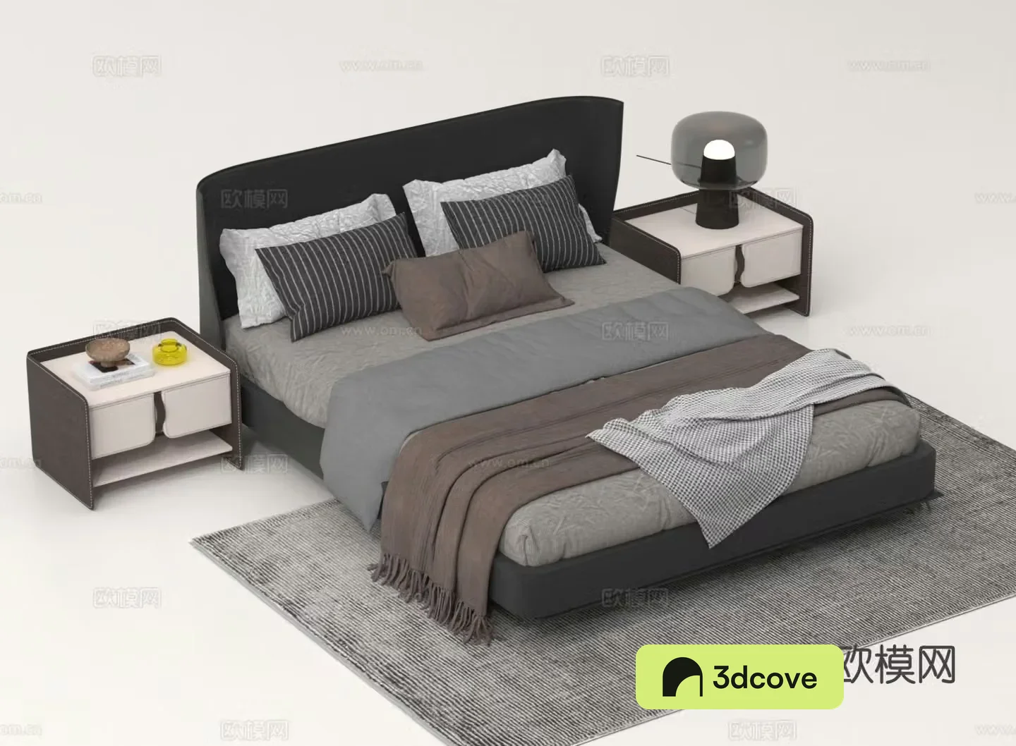 Modern double bed