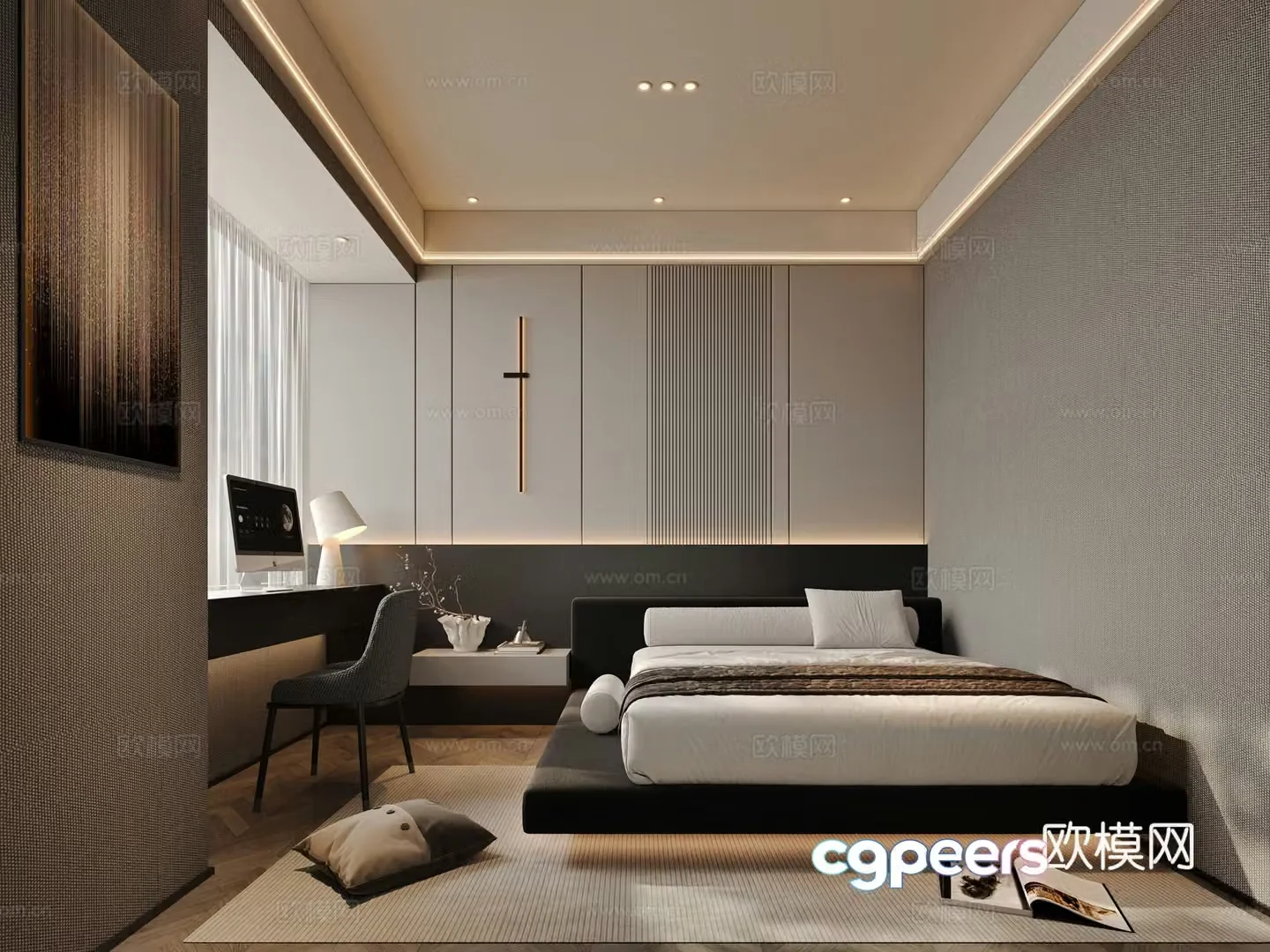 Modern bedroom 3d model