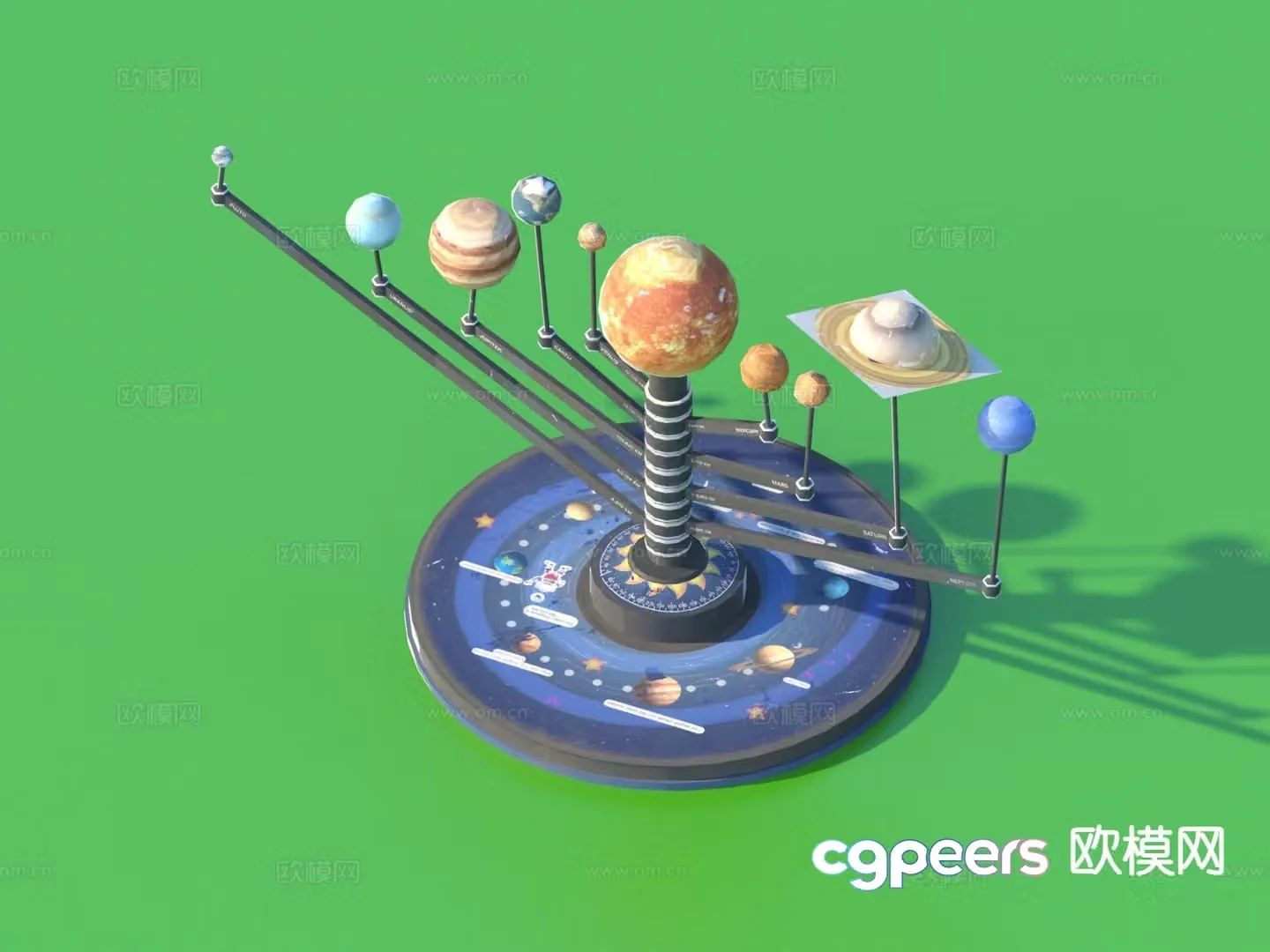 Planetary equipment experimental equipment 3d model