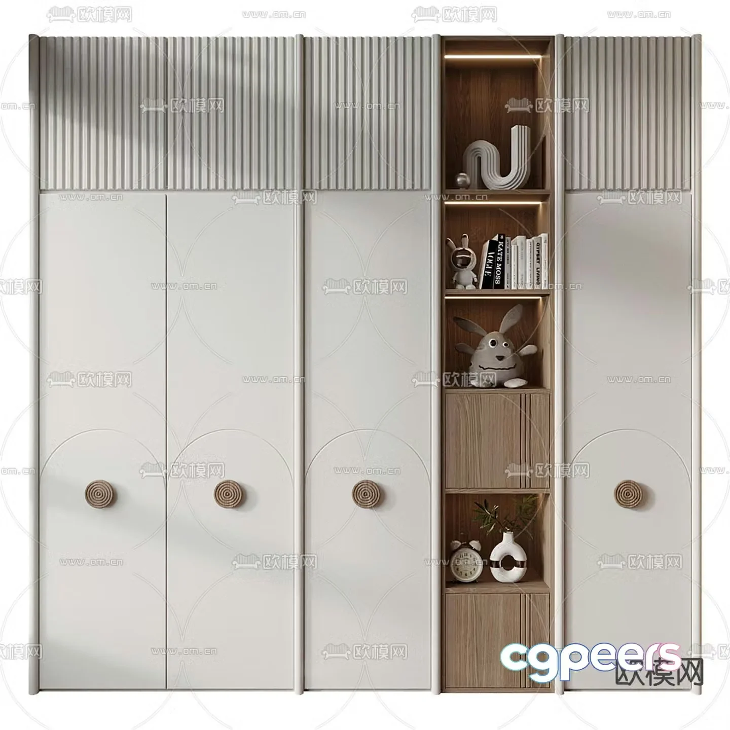 Furniture children’s wardrobe 3d model