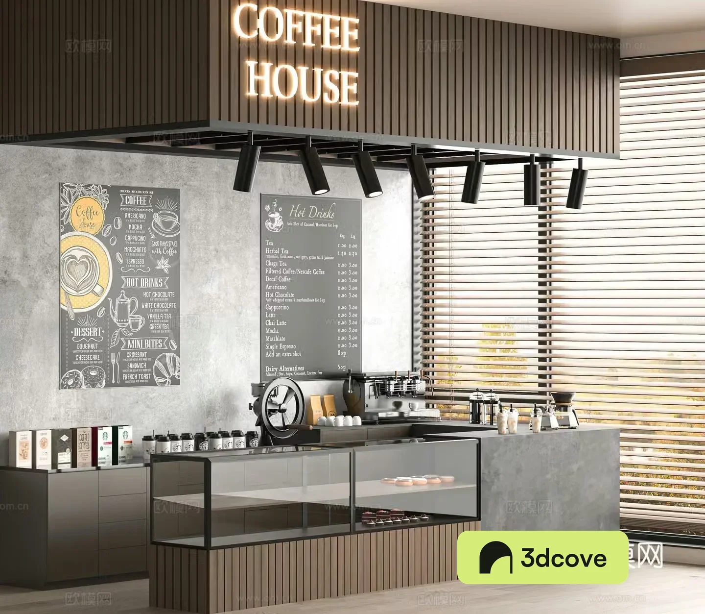 Modern cafe