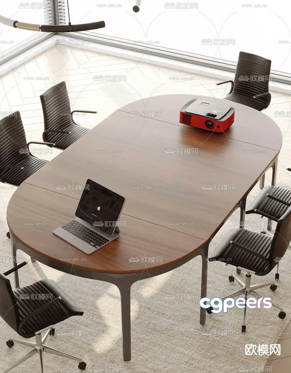 Modern conference table conference table 3d model