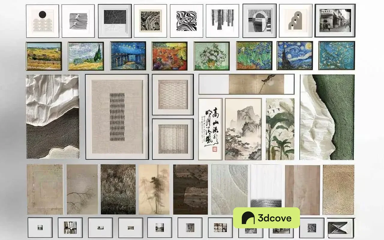A Collection Of Framed Artwork