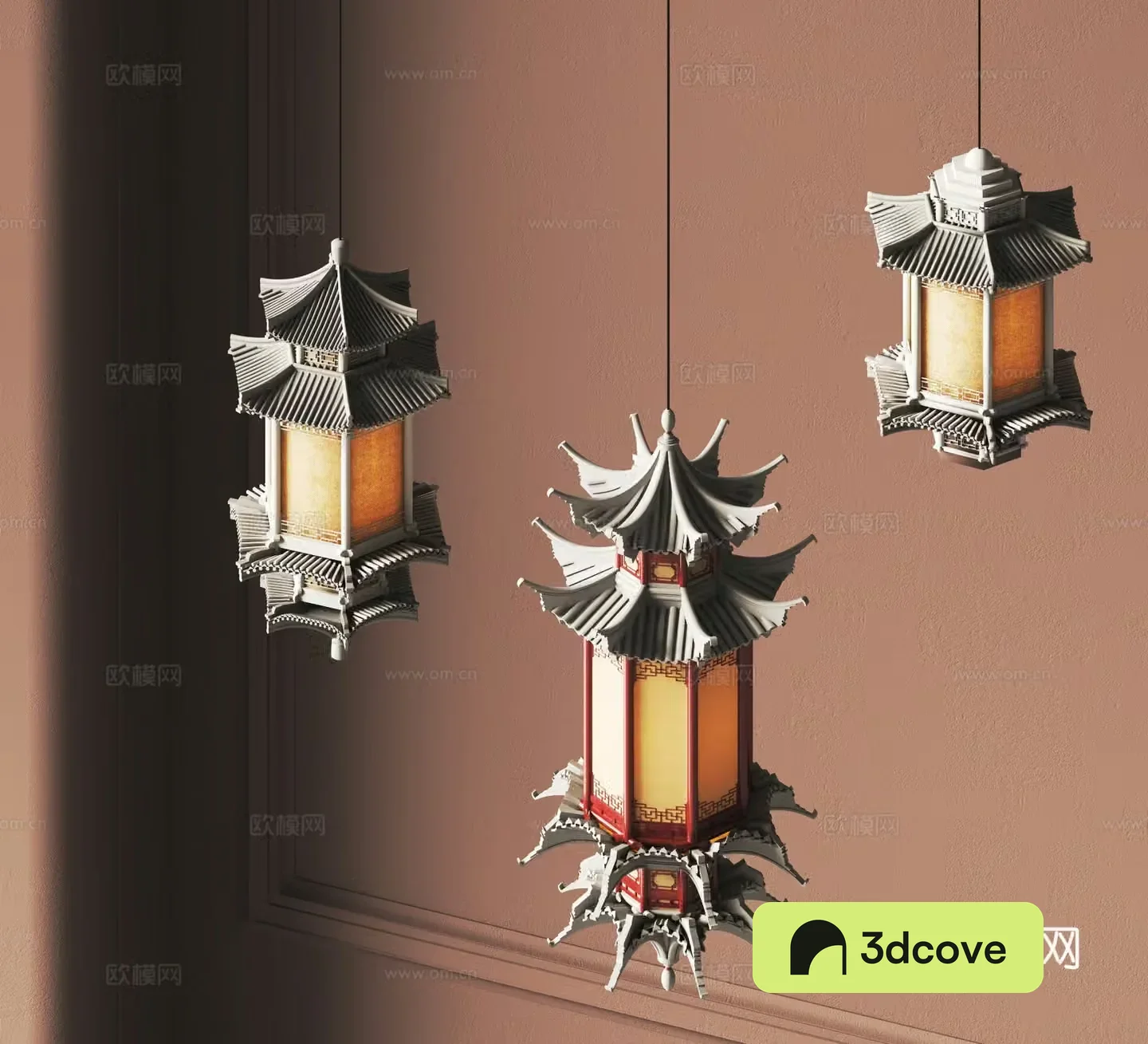 New Chinese style chandelier Ancient building chandelier