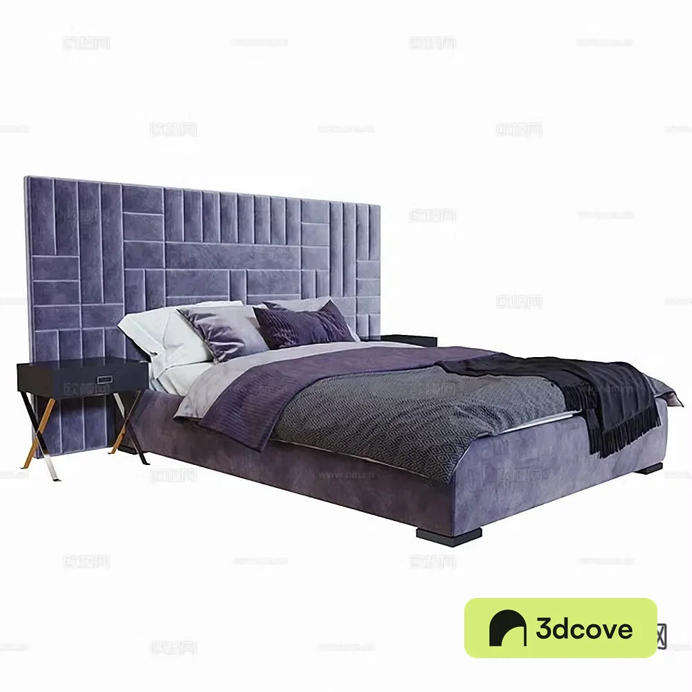 Modern double bed