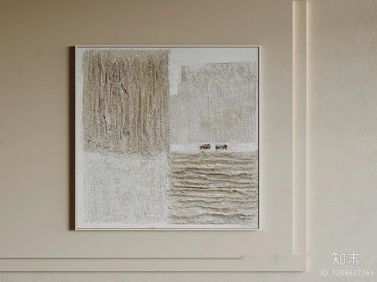 Minimalist Wall Art 3D Model – 4417 – VRAY Render